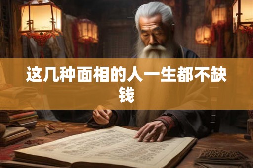 这几种面相的人一生都不缺钱