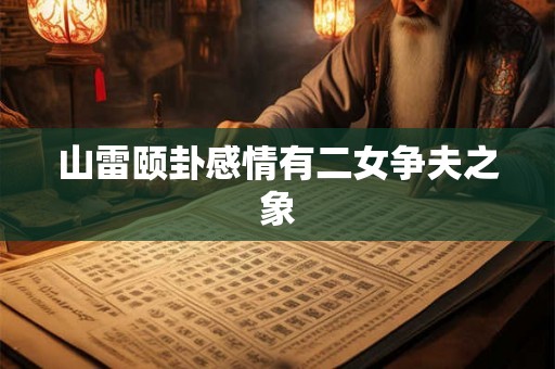 山雷颐卦感情有二女争夫之象