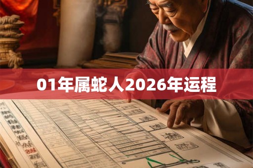 01年属蛇人2026年运程