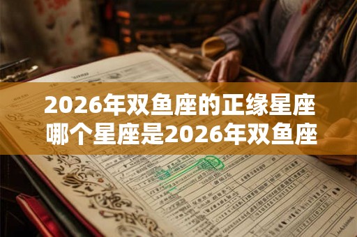 2026年双鱼座的正缘星座 哪个星座是2026年双鱼座的正缘星座