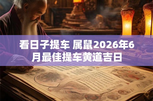 看日子提车 属鼠2026年6月最佳提车黄道吉日