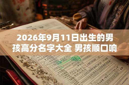 2026年9月11日出生的男孩高分名字大全 男孩顺口响亮小名