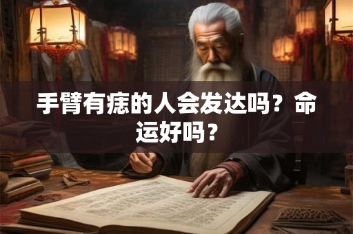手臂有痣的人会发达吗？命运好吗？