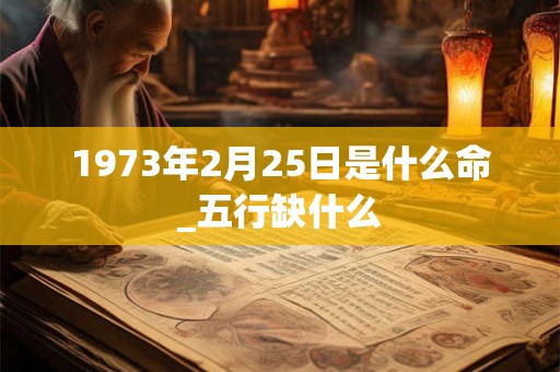 1973年2月25日是什么命_五行缺什么 1973年2月25日是什么命_五行缺什么