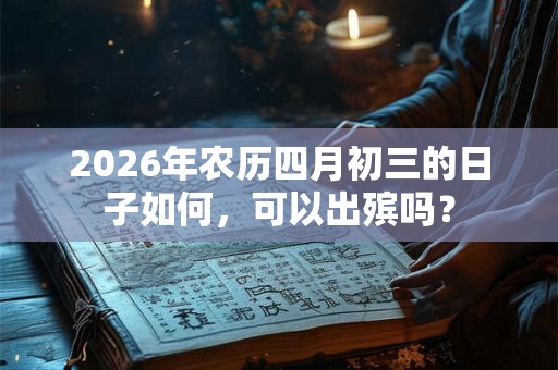 2026年农历四月初三的日子如何，可以出殡吗？