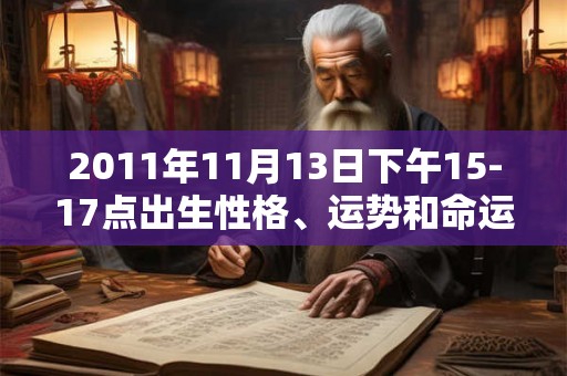 2011年11月13日下午15-17点出生性格、运势和命运