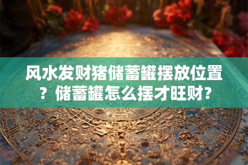 风水发财猪储蓄罐摆放位置？储蓄罐怎么摆才旺财？