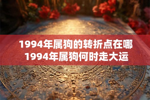 1994年属狗的转折点在哪 1994年属狗何时走大运