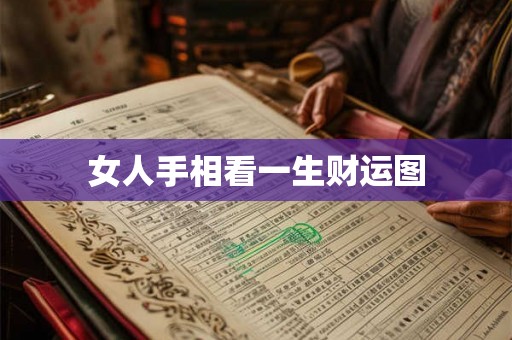 女人手相看一生财运图 女人手相看一生财运图