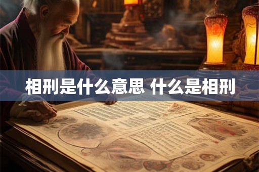 相刑是什么意思 什么是相刑