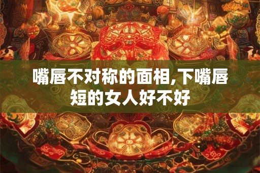 嘴唇不对称的面相,下嘴唇短的女人好不好