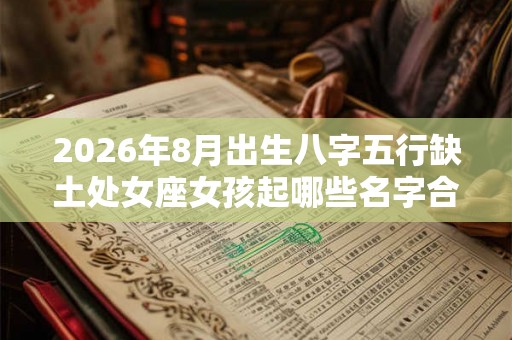 2026年8月出生八字五行缺土处女座女孩起哪些名字合适