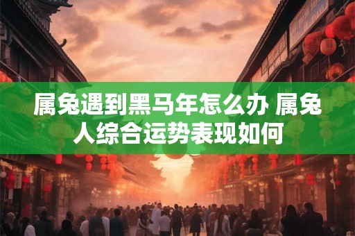 属兔遇到黑马年怎么办 属兔人综合运势表现如何