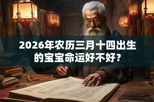 2026年农历三月十四出生的宝宝命运好不好？