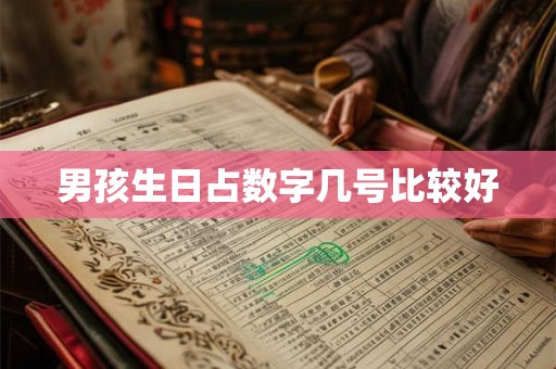 男孩生日占数字几号比较好