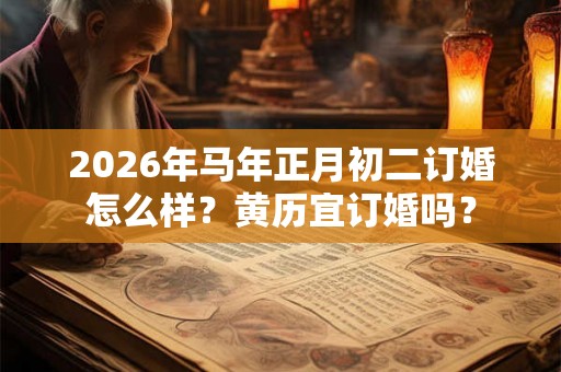 2026年马年正月初二订婚怎么样？黄历宜订婚吗？