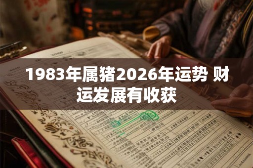 1983年属猪2026年运势 财运发展有收获