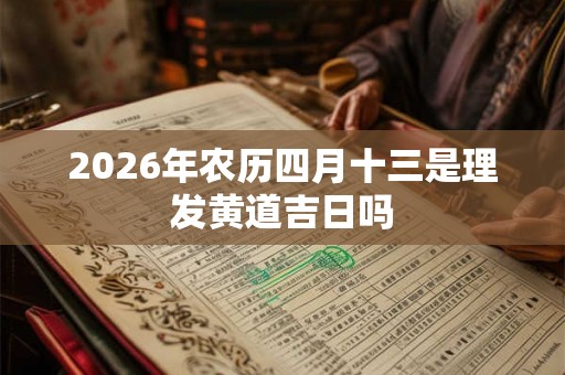 2026年农历四月十三是理发黄道吉日吗