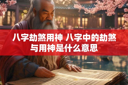 八字劫煞用神 八字中的劫煞与用神是什么意思