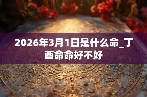 2026年3月1日是什么命_丁酉命命好不好
