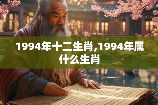 1994年十二生肖,1994年属什么生肖
