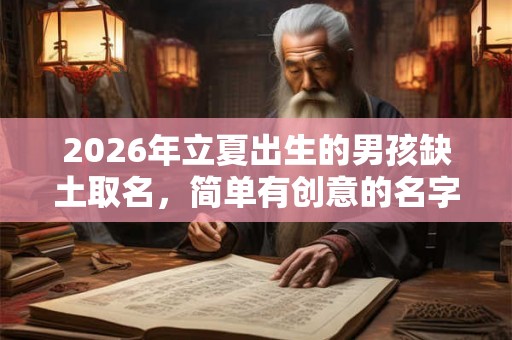 2026年立夏出生的男孩缺土取名,简单有创意的名字 2026年立夏出生的男孩缺土取名,简单有创意的名字