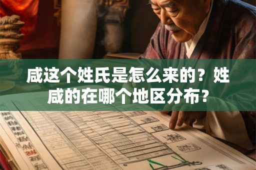 咸这个姓氏是怎么来的?姓咸的在哪个地区分布? 咸这个姓氏是怎么来的?姓咸的在哪个地区分布?
