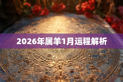 2026年属羊1月运程解析