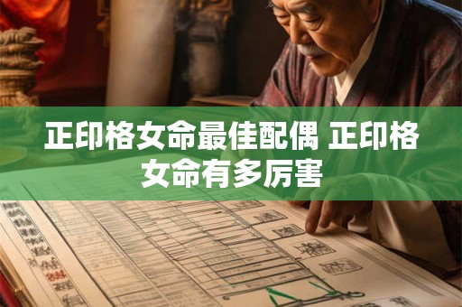 正印格女命最佳配偶 正印格女命有多厉害