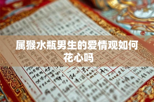 属猴水瓶男生的爱情观如何 花心吗