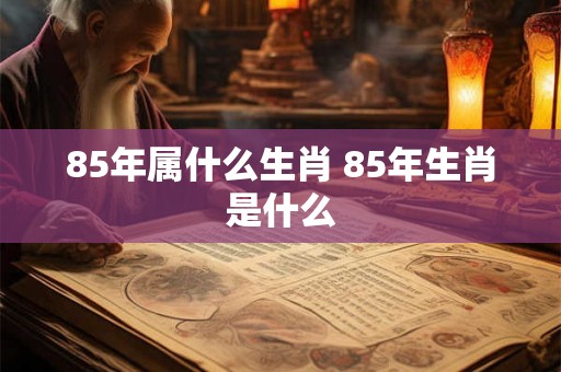 85年属什么生肖 85年生肖是什么