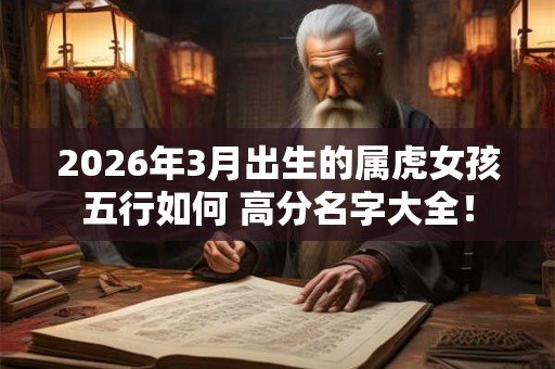 2026年3月出生的属虎女孩五行如何 高分名字大全！