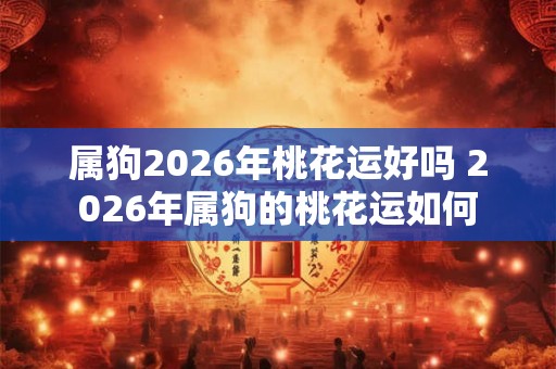 属狗2026年桃花运好吗 2026年属狗的桃花运如何