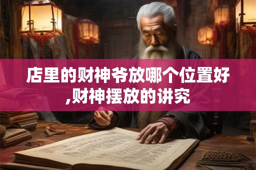 店里的财神爷放哪个位置好,财神摆放的讲究