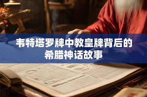 韦特塔罗牌中教皇牌背后的希腊神话故事