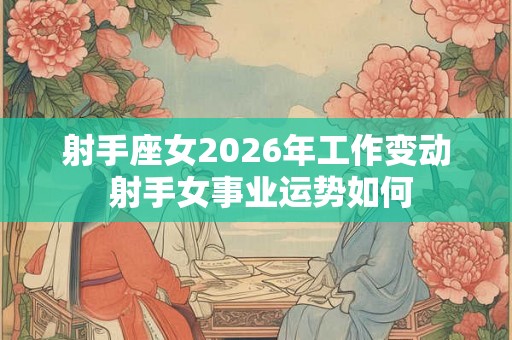 射手座女2026年工作变动 射手女事业运势如何