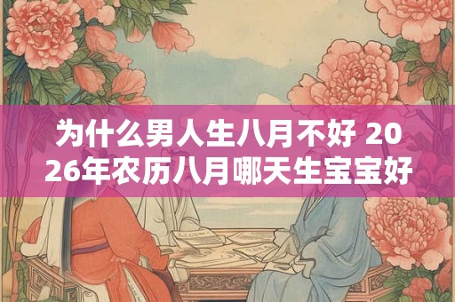 为什么男人生八月不好 2026年农历八月哪天生宝宝好
