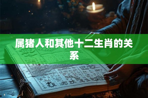 属猪人和其他十二生肖的关系 属猪人和其他十二生肖的关系