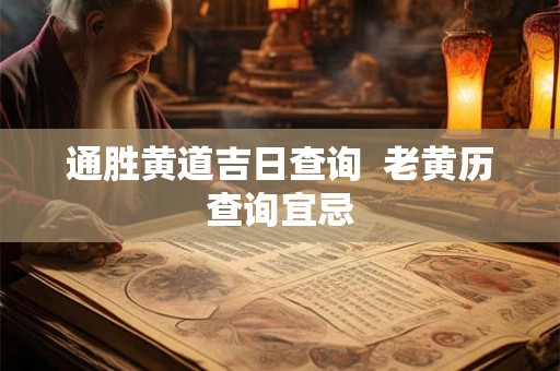 通胜黄道吉日查询  老黄历查询宜忌