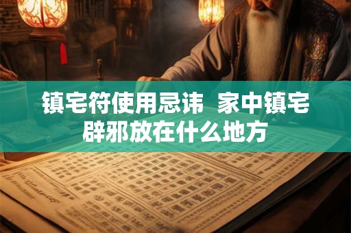 镇宅符使用忌讳 家中镇宅辟邪放在什么地方 镇宅符使用忌讳 家中镇宅辟邪放在什么地方