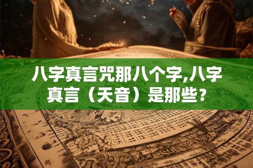 八字真言咒那八个字,八字真言（天音）是那些？