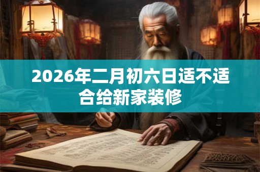 2026年二月初六日适不适合给新家装修