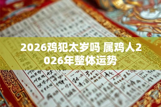2026鸡犯太岁吗 属鸡人2026年整体运势