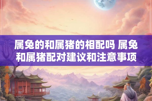 属兔的和属猪的相配吗 属兔和属猪配对建议和注意事项