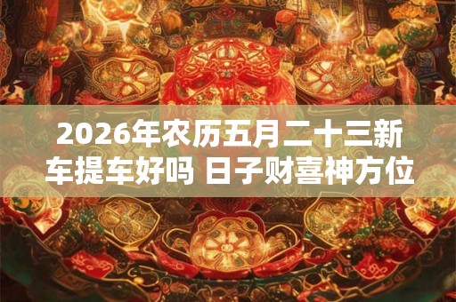 2026年农历五月二十三新车提车好吗 日子财喜神方位