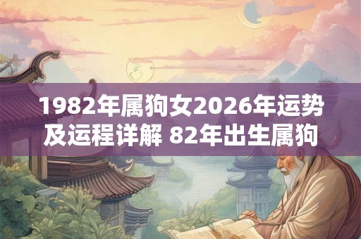 1982年属狗女2026年运势及运程详解 82年出生属狗人2026全年每月运势女性