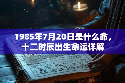1985年7月20日是什么命,十二时辰出生命运详解 1985年7月20日是什么命,十二时辰出生命运详解