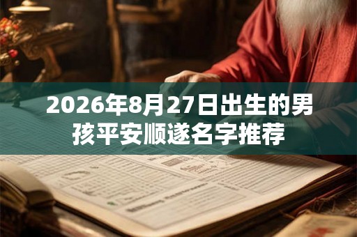 2026年8月27日出生的男孩平安顺遂名字推荐 2026年8月27日出生的男孩平安顺遂名字推荐