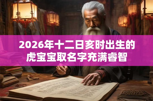 2026年十二日亥时出生的虎宝宝取名字充满睿智
