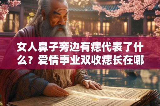 女人鼻子旁边有痣代表了什么？爱情事业双收痣长在哪里？